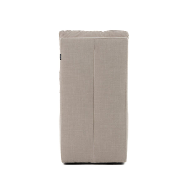 Modrest Adrian Modern Beige Fabric Dining Chair With Castor Wheels Model VGKK-KF-Y1066-BGE