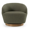 Divani Casa Agatha Modern Hemp Fabric Swivel Accent Chair Model VGKK-KF.A1203-HEMP