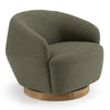Divani Casa Agatha Modern Hemp Fabric Swivel Accent Chair Model VGKK-KF.A1203-HEMP