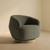 Divani Casa Agatha Modern Hemp Fabric Swivel Accent Chair Model VGKK-KF.A1203-HEMP