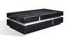 Vdara Modern Black Faux Crocodilian Coffee Table Model VGUNAK881-160