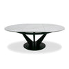 Modrest Alberta Modern Black And White Ceramic Extendable 59" | 86 5" Oval Dining Table Model VGYF-DT8951-BLK-DT