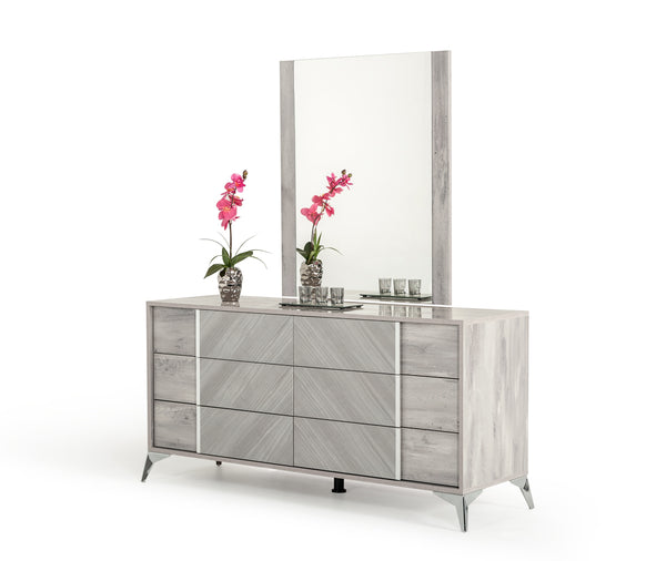 Nova Domus Alexa Italian Modern Grey Mirror Model VGACALEXA-MIR