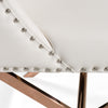 Modrest Alexia Modern White & Rosegold Dining Chair Model VGVCB8356-WHT