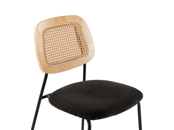Modern Alizee Modern Rattan And Black Dining Chair Set Of 2 Model VGFH-0139544-RB-DC