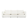 Divani Casa Almagre Modern White Fabric Sofa With 3 Electric Recliners Model VGEV-G2315-WHT