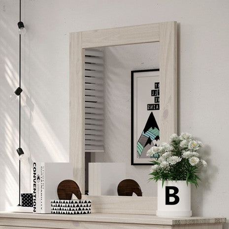 Furniture of America Stavros White Rustic Mirror Model AM7002WH-M