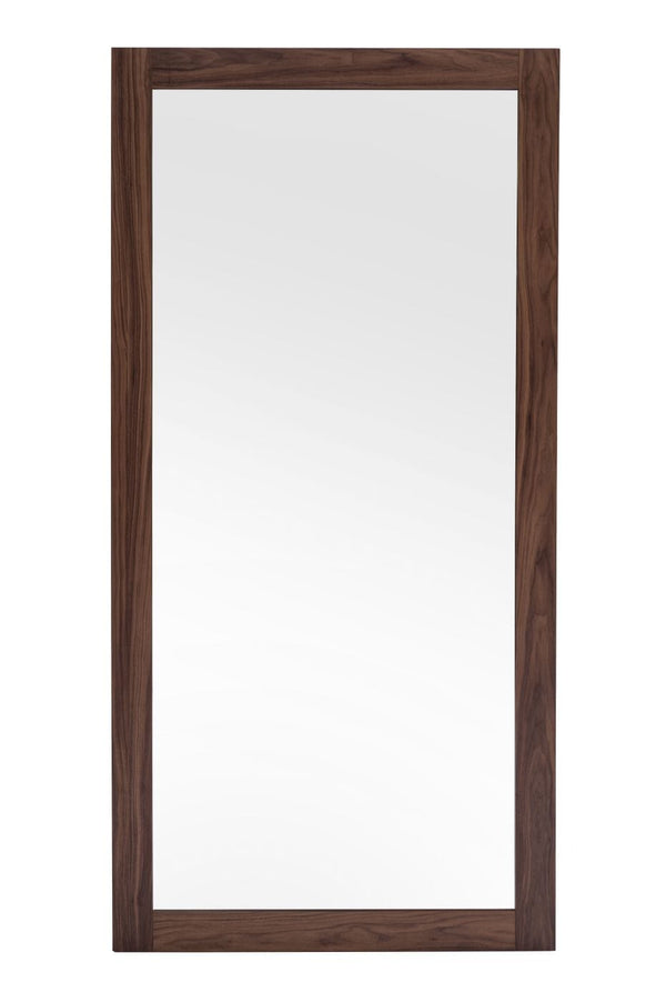 Modrest Amberlie Modern Walnut Floor Mirror Model VGMABR-96-WAL-MIR