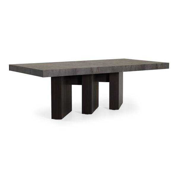 Amsterdam Modern Grey Volcano & Eucalyptus Oak Dining Table