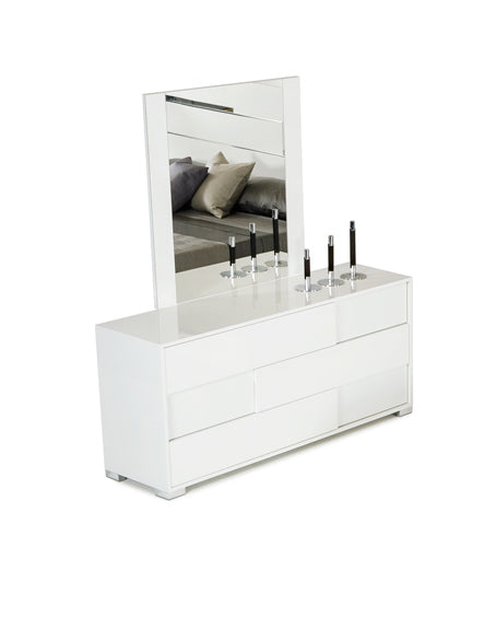 Modrest Monza Italian Modern White Mirror Model VGACANCONA-MIR-WHT