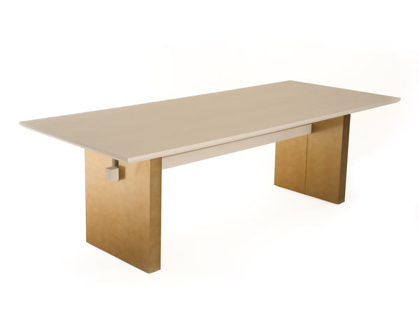Modrest Angus Modern Cream Ash & Gold Dining Table Model VGGM-DT-1723