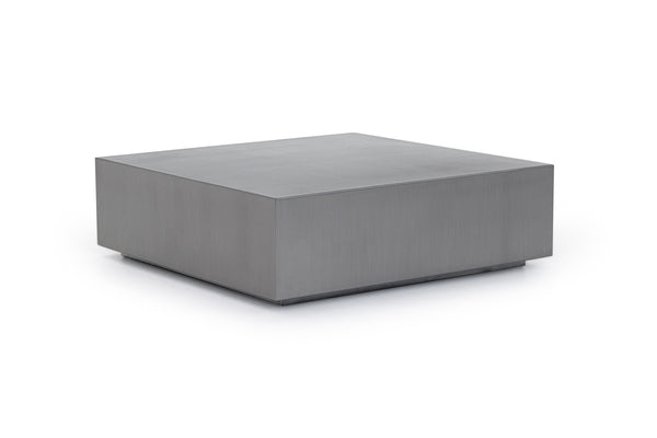 Modrest Anvil Modern Brushed Stainless Steel Coffee Table Model VGVCCT8368-S