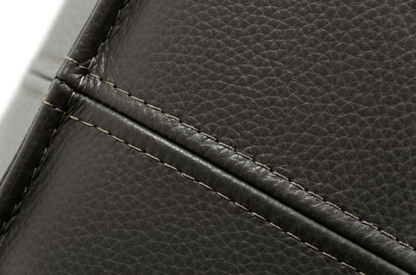 Divani Casa April Modern Dark Grey Leather Square Ottoman Model VGKKKFD1000-DKGRY-3