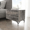 Nova Domus Aria Italian Modern Multi Grey Bed And Two Nightstands Model VGAC-ARIA-BED-BN