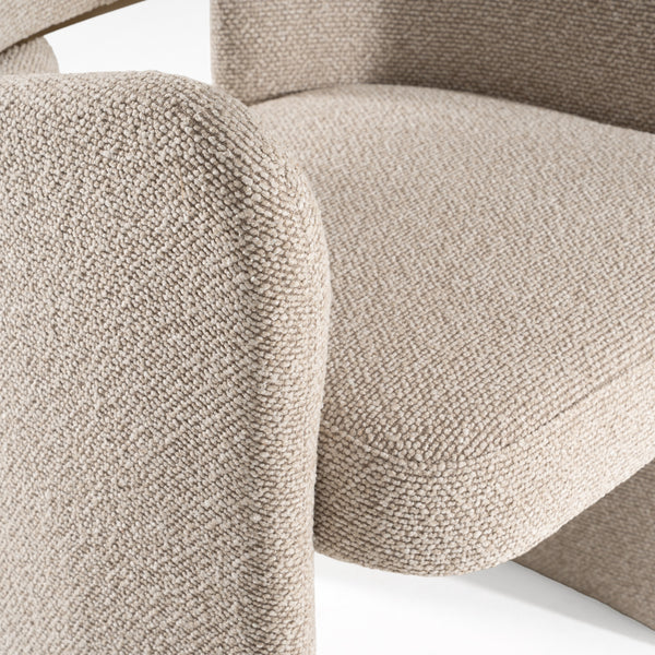 Modrest Ashley Modern Beige Fabric & Brushed Brass Dining Chair Model VGVCB2402-BGE