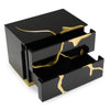 Modrest Aspen Modern Wide Black And Gold Nightstand Model VGVCN1801-BLKX-NS-W