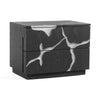 Modrest Aspen Modern Matte Brown Ash & Silver Nightstand Model VGVCN1801-NS