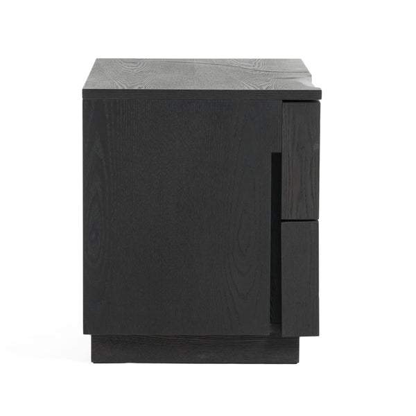 Modrest Aspen Modern Matte Brown Ash & Silver Nightstand Model VGVCN1801-NS