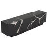 Aspen Modern Matte Brown Ash & Silver TV Stand