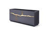 Aspen Modern High Gloss Black & Gold Buffet