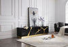 Aspen Modern Black & Gold TV Stand