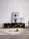 Aspen Modern Black & Gold TV Stand
