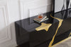 Aspen Modern Black & Gold TV Stand