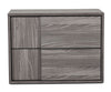 Asus Italian Modern Elm Grey Nightstand