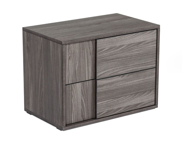 Asus Italian Modern Elm Grey Nightstand