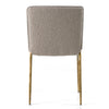 Atlanta Modern Beige Fabric & Brass Dining Chair