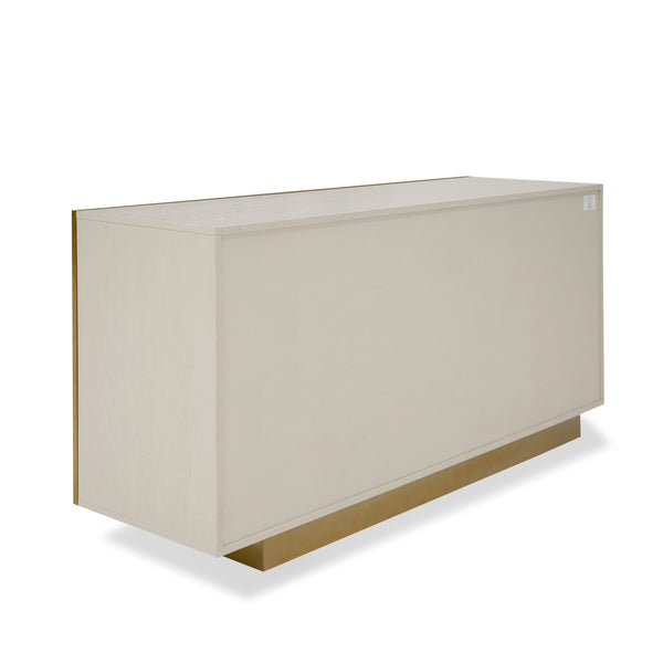 Modrest Auer Mid Century Modern Cream Ash & Gold Buffet Model VGGMW-1603A-CRM