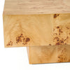 Modrest August Modern Burl Square Coffee Table Model VGMY-5377