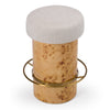 Modrest August Modern Cream Fabric & Antique Brass Counter Stool Model VGMY-5368-26-CRM