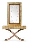 Aversa Gold Crocodile Console Table & Mirror
