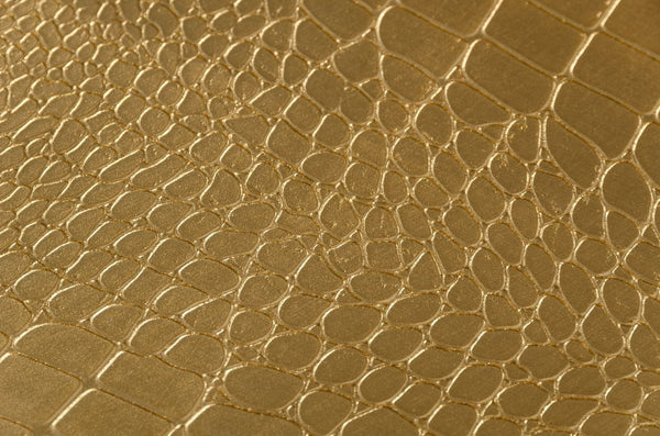 A&X Aversa Gold Crocodile Console Table & Mirror Model VGUNCK423-120-GOLD