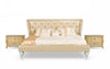 Eastern King Monica Modern Champagne Leather Bed Model VGUNAW227-180-EK