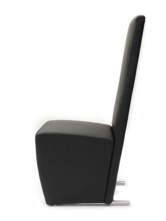 A&X Maud Modern Black Leatherette Dining Chair Model VGUN0020-BLK