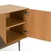 Azteca Modern White Oak + Black Geometric Pattern Buffet