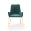 Modrest Robin Modern Green Velvet & Gold Dining Chair Model VGVCB8366-GRNGLD