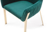 Modrest Robin Modern Green Velvet & Gold Dining Chair Model VGVCB8366-GRNGLD