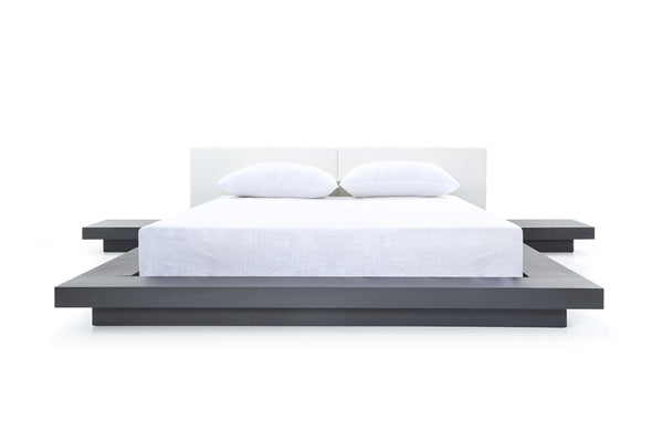 Modrest Opal Modern Wenge & White Platform Bed Model VGVCBD855-WGEWHT