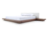 Modrest Opal Modern Walnut & White Platform Bed Model VGVCBD855-WALWHT