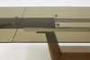 Modrest Babia Modern Smoked Glass & Walnut Extendable Dining Table Model VGNSGD8683-SMK