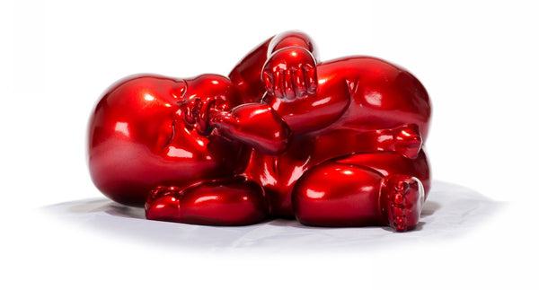 Xd0054 Modern Red Baby Playing Sculpture Model VGTH-XD0054-RED