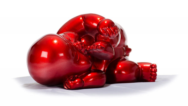 Xd0054 Modern Red Baby Playing Sculpture Model VGTH-XD0054-RED