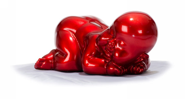 Xd0052 Modern Red Baby Sleeping Sculpture Model VGTH-XD0052-RED