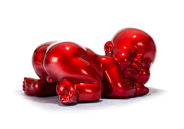 Xd0052 Modern Red Baby Sleeping Sculpture Model VGTH-XD0052-RED