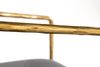 Modrest Baird Modern Grey Velvet & Brass Dining Chair Model VGMY-2847-GRY