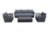 Renava Bali Outdoor Black And Grey Sofa Set Model VGGE-P-S0392-BLK-SET