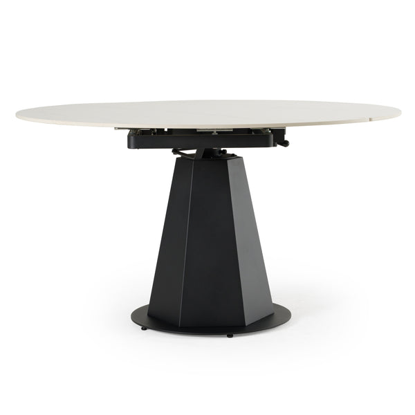 Modrest Barela Modern Black And White Ceramic Extendable 35 5" | 53" Dining Table Model VGYF-DT8949-BLK-DT